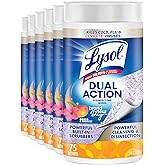 LYSOL® Dual Action Wipes Mango & Hibiscus- 6/75 ct.