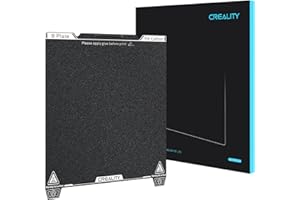 Creality Official K1C Build Plate, 235x235mm Textured Surface PEI Sheet Magnetic Flexible Spring Steel Bed Plate for K1 SE/K1/Ender 3/3 V2/3 V3/3 V3 KE/3 V3 SE (Without Magnetic Base)
