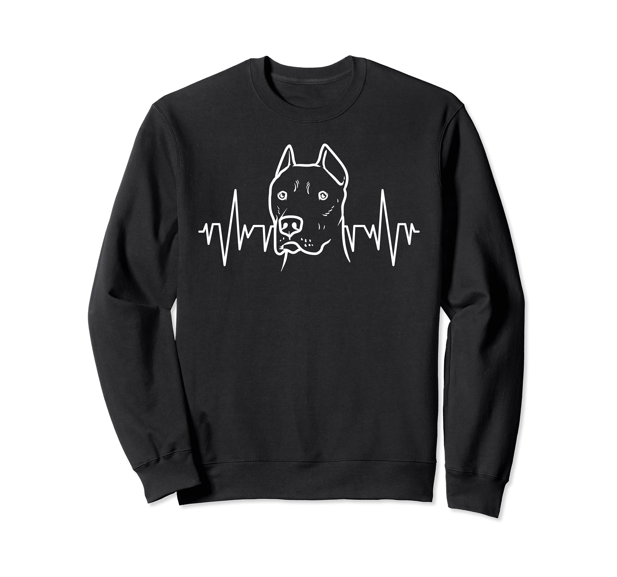 Dogo Argentino Dog With Heartbeat Sweatshirt