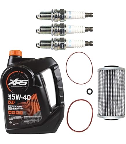 SC enable oil 10ml オールラウンドブースター2本 Sea Doo Oil Change Kit W/Filter O Rings & Spark Plugs 4-Tec