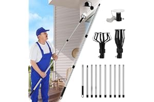 Run Pmy 12 FT Light Bulb Changer for High Ceilings, Light Bulb Changer with Pole, Telescopic Light Bulb Remover with Baskets and Suction Cup