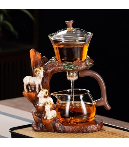 Théière Automatique Magnétique KALWEL - Infuseur Paresseux En Verre - Capacité Environ 500 Ml - Style Moderne - 7