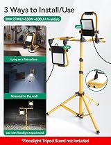 Aigostar 240V Work Light 30W 2700LM 6500K IP65 Floodlight with 5.9ft Cord view 2