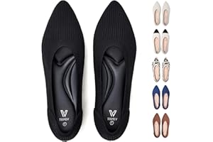 Vipost Knit Ballet Flats for Women, Pointed Toe Foldable Slip On Flats Shoes - Lightweight Breathable Dressy Flats for Work, Travel, Wedding