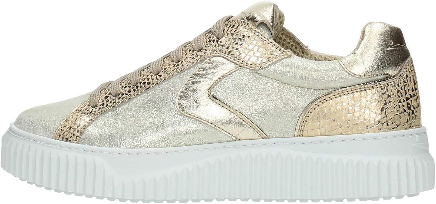 VOILE BLANCHE LipariSneakers en Cuir de Veau lamé Amazon.fr