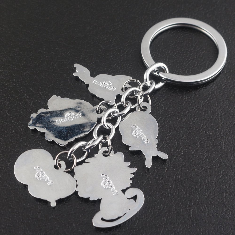 Monai Miraculous Ladybug Cat Charm Pendant Kwami Tikki & Plagg,Star Wars Keychain (LADYBUG)