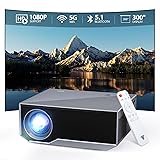 Wielio Projector with Wifi and Bluetooth, 500 ANSI