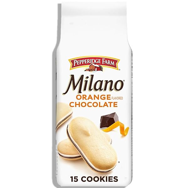 PEPPERIDGE FARM MILANO COOKIES, CHOCOLATE ORANGE, 7 OZ BAG