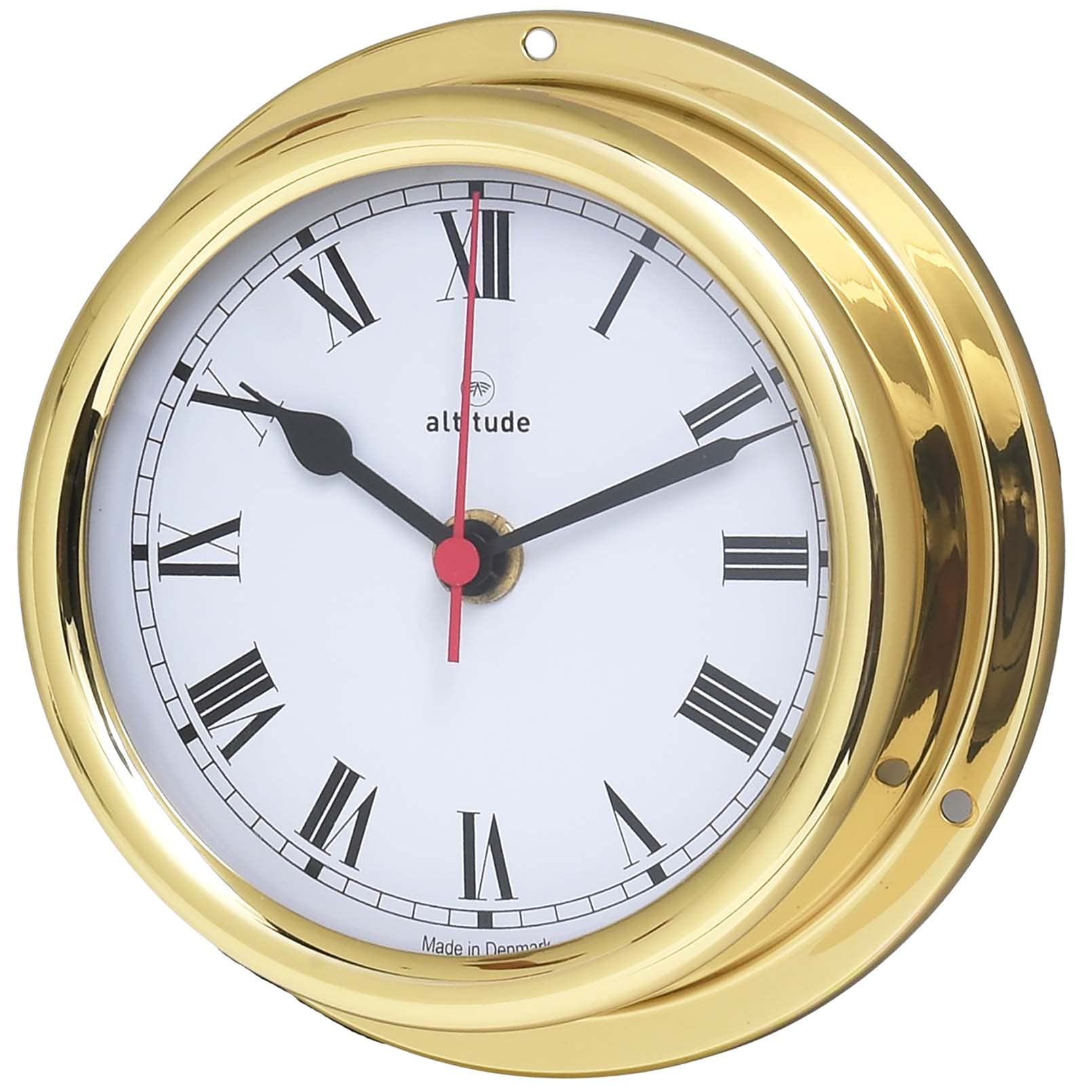 Delite Altitude 866C Ship´s Clock polished brass 6Inch