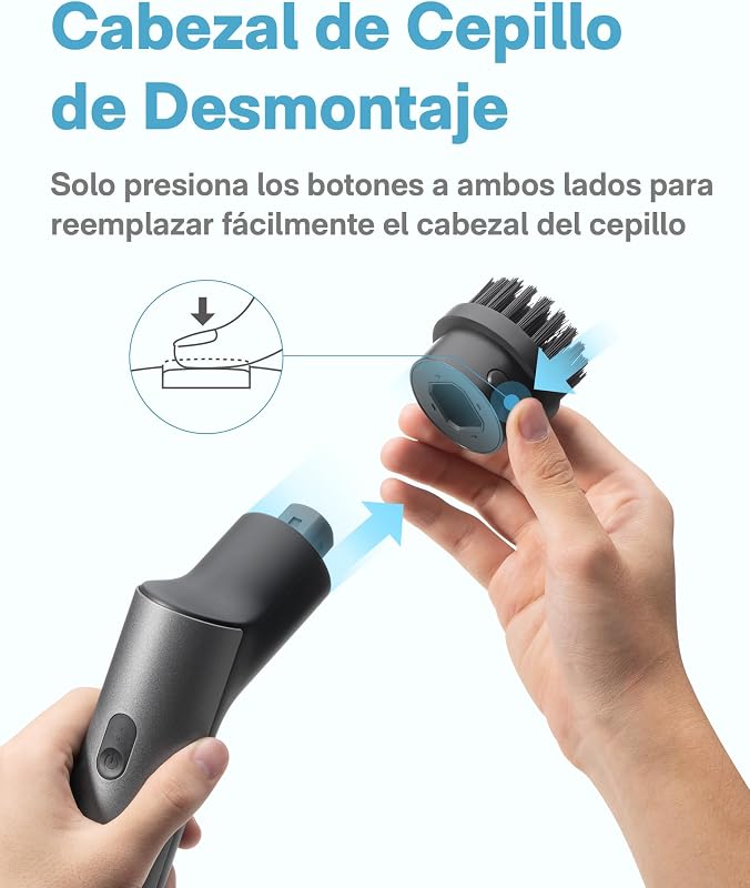 Cepillo Electrico Limpieza Hogar, 6 Cepillos Reemplazables