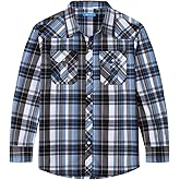 Champ Horse Boy's Toddler Child Kids Casual Dress Western Long Sleeve Snap Plaid Button Down Shirts