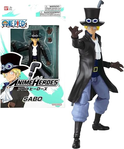 BANDAI Anime Heroes One Piece Sabo Action Figure 17cm with Accessories