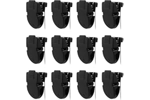 BOXOB 12pcs Cubicle Clips for Fabric Walls, Plastic Stainless Steel Fabric Panel Wall Clips Cubicle Hooks Cubicle Wall Accessories for Picture Note Memo Hanging