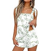Ekouaer Womens Silk Pajama Set Bow Tie Knot Tank Top Satin Pjs Sets for Bridal Party 2 Piece Cami Shorts Sleepwear S-XXL