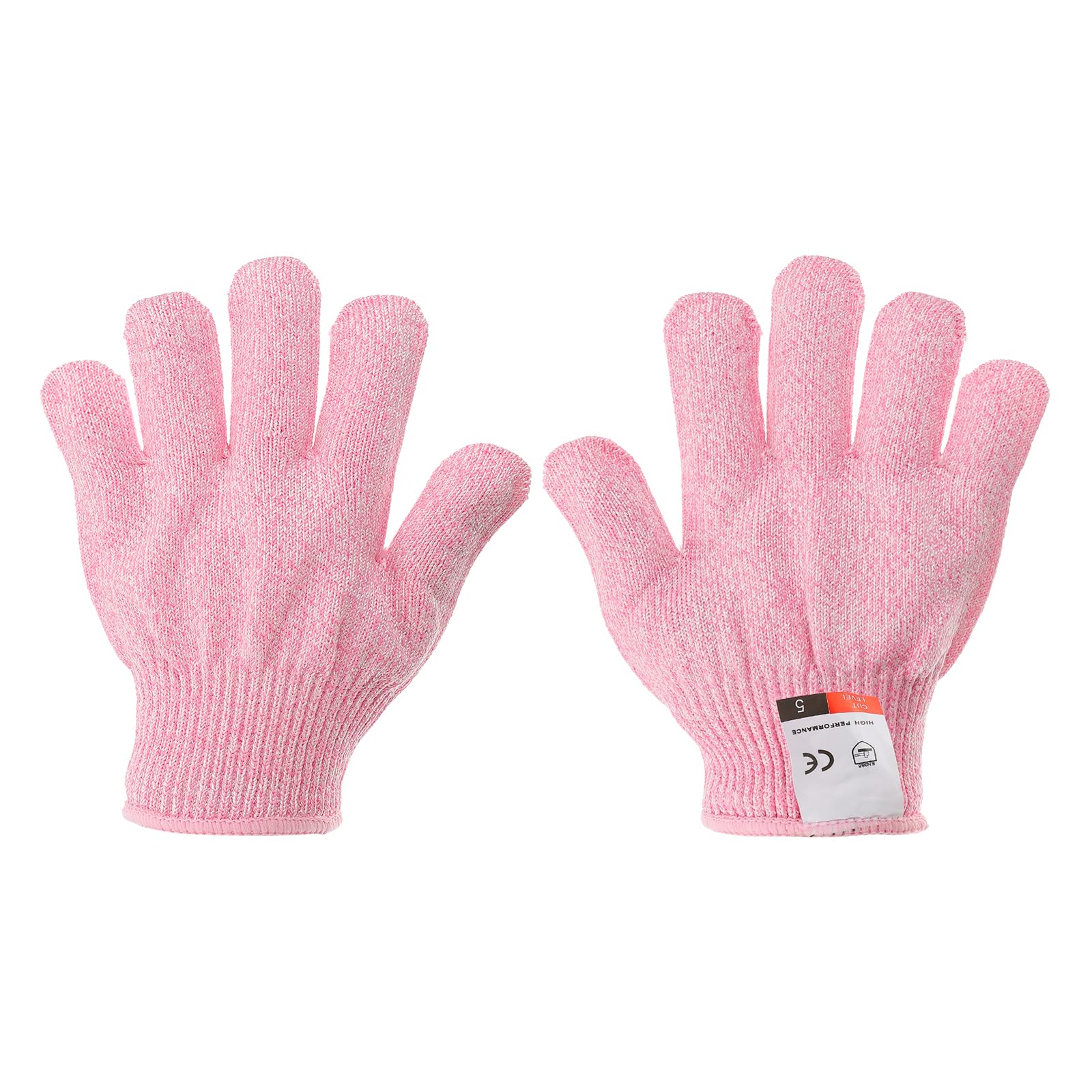PATIKIL Cut Resistant Gloves, 1 Pair Level 5 Protection Anti Cutting Gloves Cut Proof Gloves for Kitchen Wood Carving Working, XX-Small, Pink