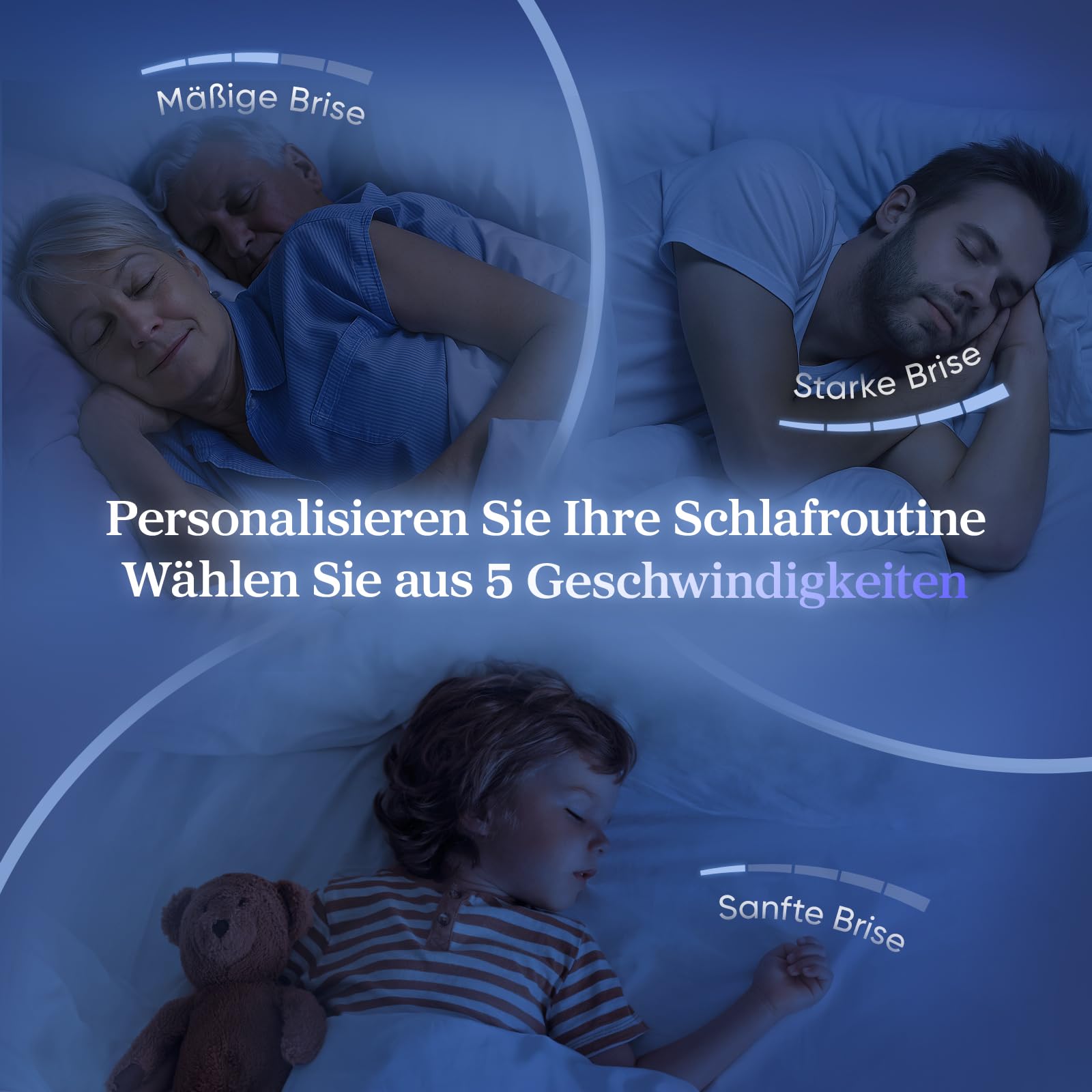 Levoit Leiser Ventilator mit Kühlung - Turmventilator mit Fernbedienung - Oszillierender Säulenventilator mit Fortschrittlichem Schlafmodus - 5 Geschwindigkeiten 4 Modi 12 Std Timer - Mattgrau 92 cm 6