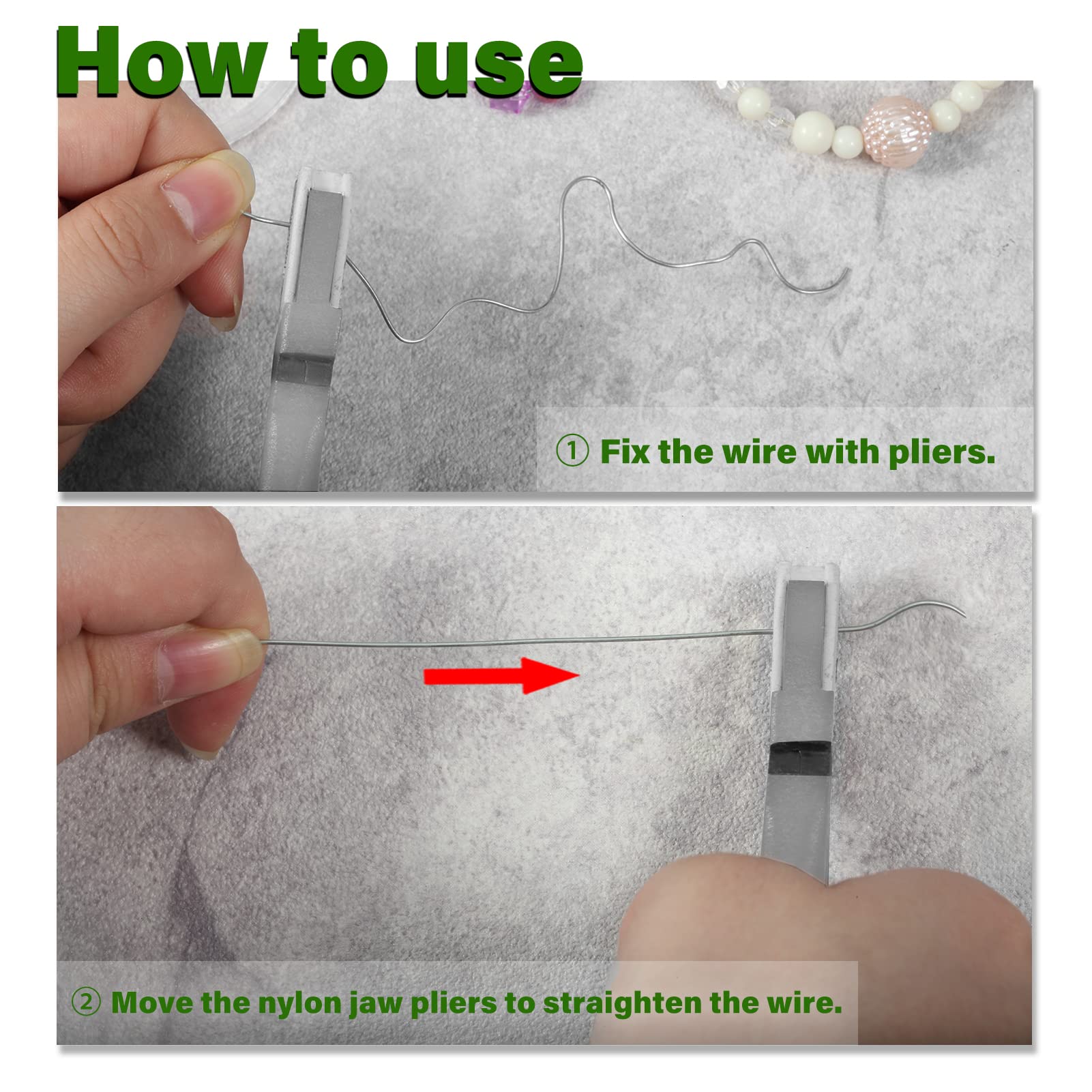 SPEEDWOX 5-Inch Flat Nose Plier Nylon Jaw Pliers For Jewelry Making Smooth Jaw Pliers Nylon Plier Non Marring Plyer for Wire Bending Twisting Shaping Straightening Plyers Jewelry Making Tool