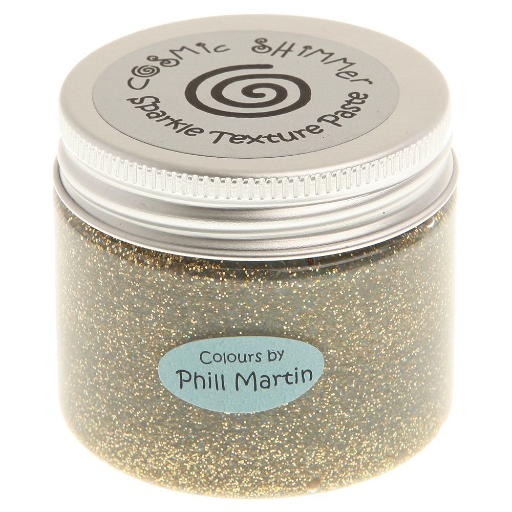 Phill Martin Cosmic Shimmer CSPMPASTSPNEW New Gold Sparkle Texture Paste
