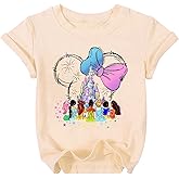 Magical Shirt for Girls 3-10 Y Kids Princess Short Sleeve Cute Vacation Family Tshirt Funny Graphic Outfits Tops