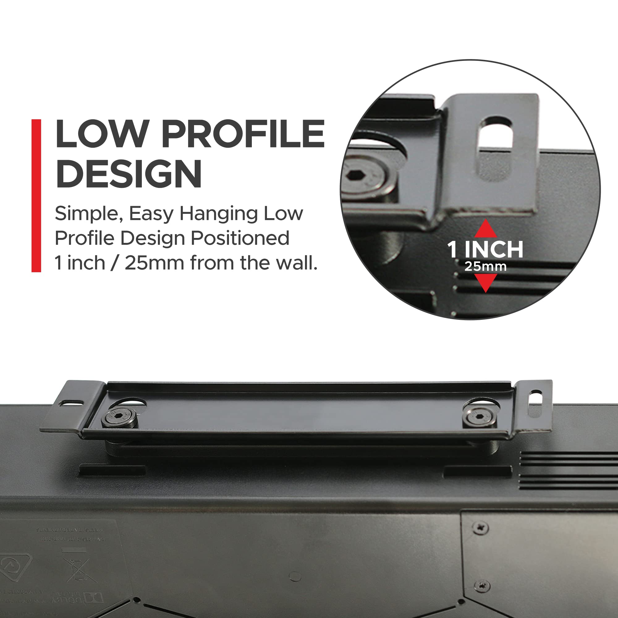 Sound Bass Solo 5 Wall Mount Bracket for Bose Solo 5 Sound Bar, Complete Kit with All Mounting Hardware, Compatible with Series II Soundbar, Designed in The UK by Soundbass