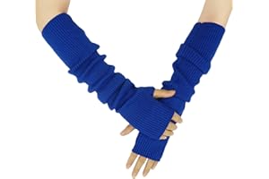 Farlenoyar Warm Cashmere Long Arm Gloves for Women Cozy Winter Fingerless Gloves Soft Arm Warmers,Great Holiday Gift