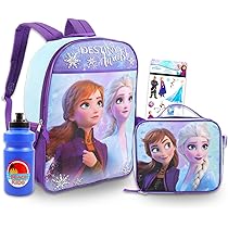 Disney Frozen Backpack Set for Girls ~ 5 Pc Deluxe 16
