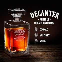 Maverton Whiskey Set with 2 Glasses for man