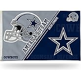 NFL Rico Industries Standard 3' x 5' Banner Flag Single Sided - Indoor or Outdoor - Home Décor