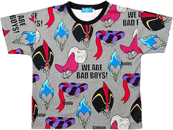 Amazon Co Jp ディズニー ヴィランズ ｔシャツ Bad Boys 半袖 灰色 ｌ 洋服 服 フック船長 ジャファー ハデス 他 大人 ウェア リゾート限定 グッズ 服 ファッション小物