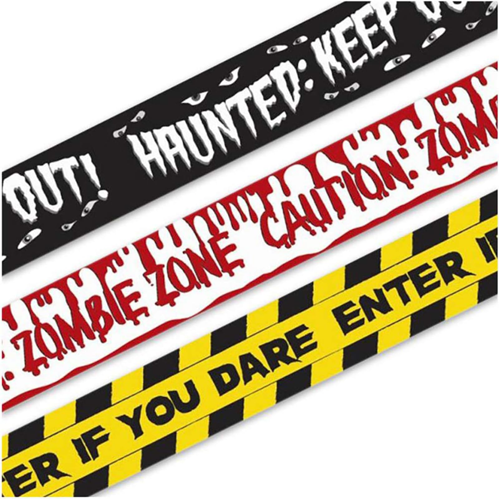 Babigo Halloween Caution Tape & Posters Pack - Zombie Party Tape Bundle