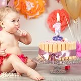 mciskin Butterfly Number 12 Candles Purple Pink 12th Birthday Cake Topper view 3