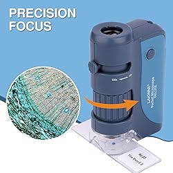 60x-120x Mini Pocket Microscope for Kids