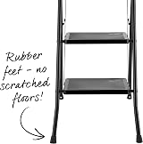 Kleeneze 3 Step Ladder Easy Reach 105cm Lightweight Folding Steel Black view 5