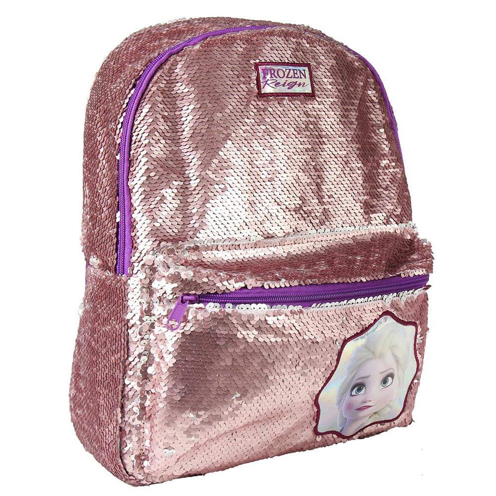 Cerdá Unisex Kids Mochila Casual Lentejuelas Metalizada Frozen 2 Frozen 2 Metallic Sequin Casual Backpack Not Applicable, Multi, 31.0 Xx 41.0 Xx 13.0 cm