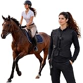 GDNKP Women's Horse Riding Airbag Vest, Equestrian Protective Safety Vest, CE Certified, Breathable Riding Gear for Eventing