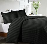 MOONLIGHT20015 Double Duvet Set Reversible Stripes Satin 200x200 cm view 2