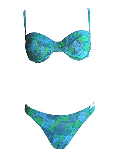 Solar Tan Thru Bgel-Bikini in Grün, Gr. 38 B-Cup