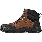 Furuian Work Boots for Men Women Lightweight Comfortable Steel Toe Boots for Men Puncture Proof Steel Toe Safety Shoes Slip Resistant Indestructible Construction Shoes
