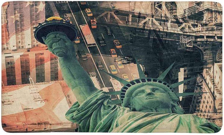 Vintage York City Estatua de la libertad Estados Unidos de América