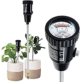 Soil PH Meter, Soil Moisture Sensor Meter, Soil PH Tester Gardening Tool Kits for Plant, Tree, Soil Tester for Moisture Great for Garden, Lawn, Farm, Indoor &amp; Outdoor Use 295mm Long