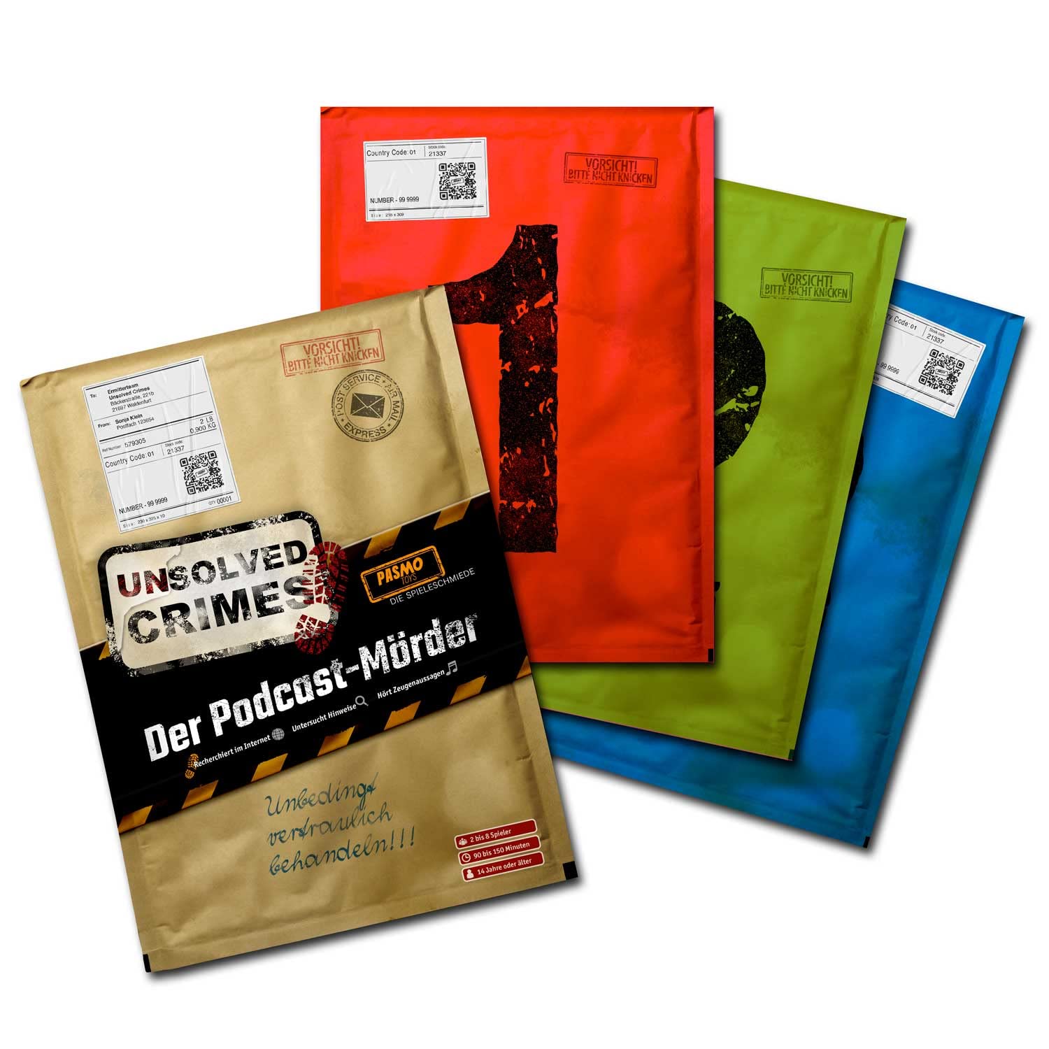 PASMO Crimes Unsolved "The Killer Podcast" Murder and Crime Scene Solution Game for Adults - Solve Cases, Find the Killer, Escape Room Game 44339 - German