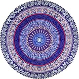VERNASSA Round Tapestry Round Beach Throw Tapestry Tablecloth Wall Decor Beach Towel Round Yoga Mat Beach Shawl