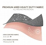 PATIO PLUS Parasol Cover 153x30x30cm Waterproof 600D Oxford Grey view 6