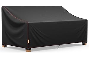 Patio Sofa Cover, 2-Seater Outdoor Couch Covers Waterproof Winter, 420D Patio Furniture Cover Loveseat, Outdoor Sofa Covers w