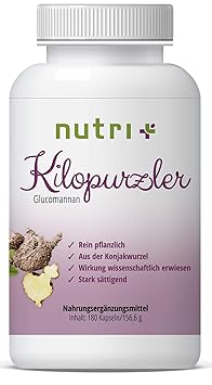 SÄTTIGUNGSKAPSELN | Der Kilopurzler | 180 Kapseln | Appetitzügler hochdosiert zum Fettabbau | Glucomannan Magenfüller zum Abn