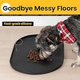 Conlun Cat Food Mat 60x40 cm Silicone Non-Slip Waterproof Bowl Mat view 3