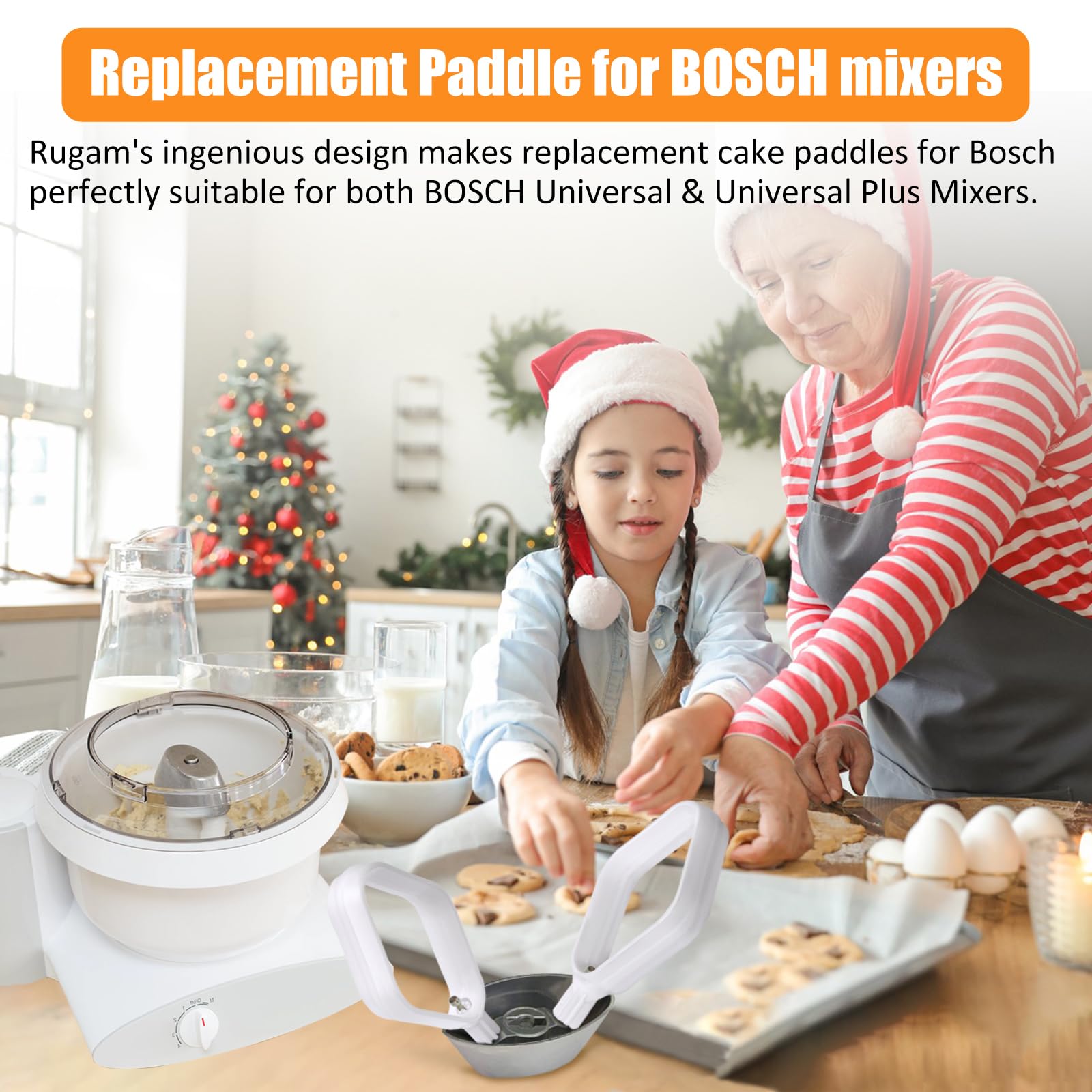 Cookie Paddles for Universal Kitchen Machine-Designed for Use With Metal Drivers,Food Grade Ideal for Universal and Plus Mixers
