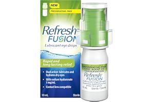 REFRESH FUSION Preservative Free, Lubricant Eye Drops, Dry Eye Relief, 10ml bottle