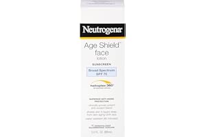 Neutrogena Age Shield Anti-Oxidant Face Lotion Sunscreen with Broad Spectrum SPF 70, Oil-Free & Non-Comedogenic Moisturizing Sunscreen to Prevent Signs of Aging, 3 fl. oz (Pack of 2)