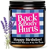 Happy Birthday Candle, Funny Birthday Gifts for Women and Men | Funny Gift Ideas for 30th, 40th, 50th, 60th, 70th,80th Birthdays, Gift Ready, Handmade, Lavender Vanilla Scented Candle